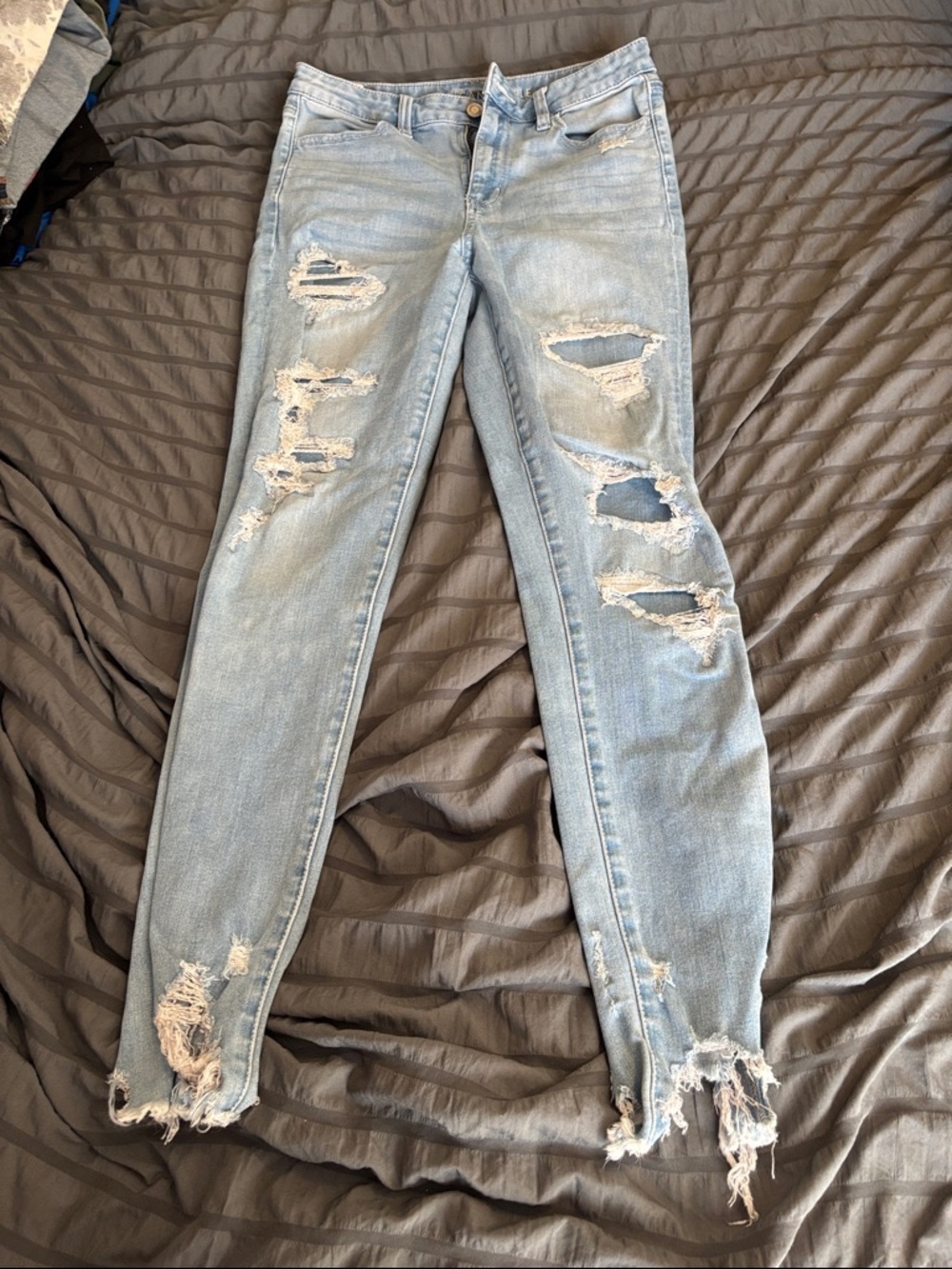 Light Blue Distressed Women’s Jeans